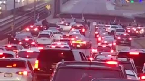 Pro-Palestinian Protesters block highway near O'Hare International Airport