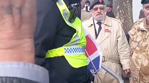 Met police telling veterans and supporters that they can't fly the Union flags