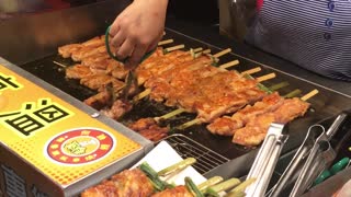 Taiwan Street Food - Lots of meat