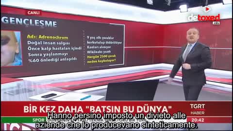 Tv Turca parla di Adrenocromo-Italiano Sottotitolato
