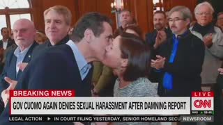 Gov. Cuomo Defends Kissing Accuser at Party