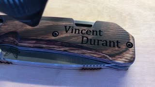 Laser Engraving Benchmade Knife