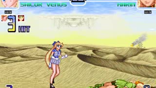 Sailor Mars, Sailor Venus, Sailor Jupiter, and Sailor Mercury (Me) vs Karin Kanzuki Match #5