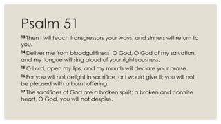 Psalm 51 Daily Devotion