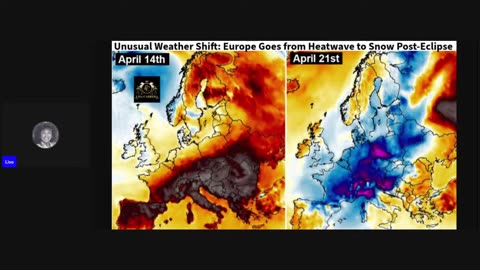 ***Unusual Weather Shift: Europe Goes from Heatwave to Snow Post-Eclipse***