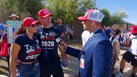 President Trump Rally Interview - That's The Point with Brandon