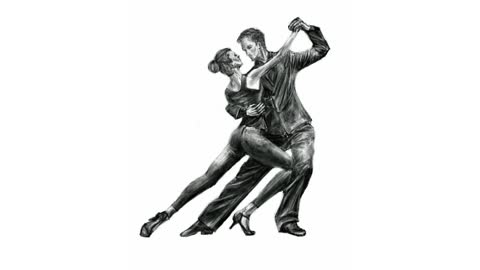 Argentine Tango time-lapse drawing (No. 353)