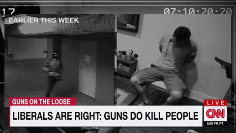 Guns don't commit crimes? Watch as THREE GUNS commit armed robbery