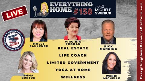 158 LIVE: Real Estate, Life Coach, Limited Government, Yoga At Home, Wellness **VALLEY FORGE**