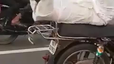 Biker Shows His Talent