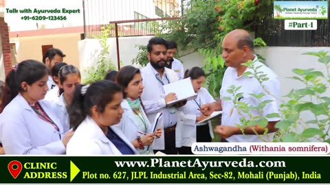 Dr. Vikram Chauhan (MD-Ayurveda) Teaching About Common Herbal Plants