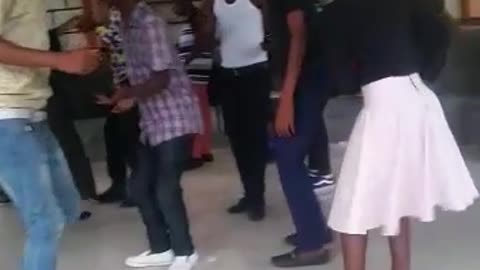 University students Dancing