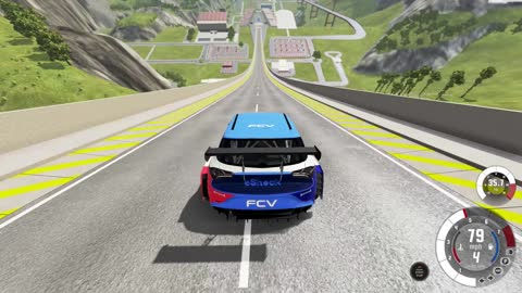 Cars vs. Ramp jump #1! | BeamNG Drive