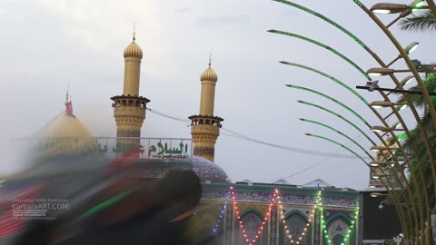 Mirror effect over Haram e Imam Hussain a.s الحسينية والعباسية | كربلاء | #karbala #shia