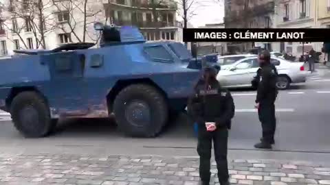 ⚡⚡Breaking Macron deploys armoured tanks to crush Freedom Convoy protest in France