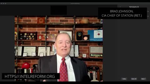 Live Broadcast Apr 8 21 with Brad Johnson, former CIA Chief of Station