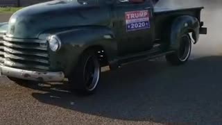 1950 Chevy Truck Burnout