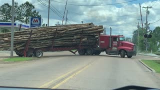 Logging Truck Finds Its Tipping Point