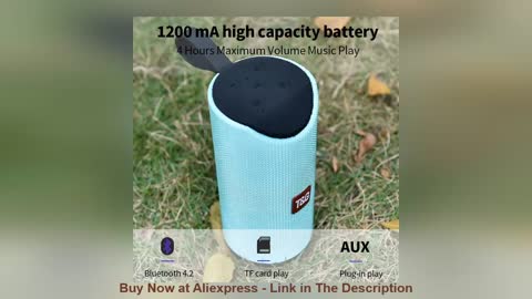 ☄️ TG Bluetooth Speaker Portable Outdoor Loudspeaker Wireless Mini Column 3D 10W Stereo Music