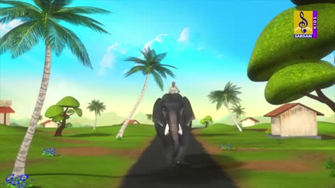 Kids Animation Song Malayalam - Elephant Song - Karukaruthorana