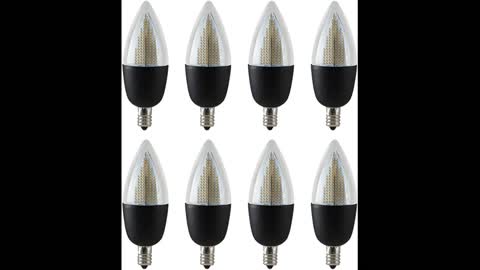 Review: Euri Lighting Flickering Flame Bulb, ECA9.5-2120fcb, Decorative CA9.5 Candelabra E12 Ba...