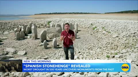 Spanish Stonehenge revealed due to record-breaking drought l GMA