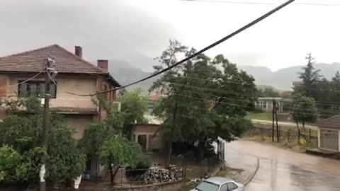 Thunder cought on camera in Prilep, Republic Macedonia