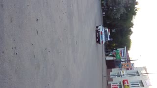 Man Randomly Attacks a Police Car and Officer