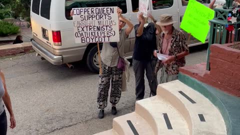 Mark Finchem Confronts Marxists at Copper Queen in Bisbee, AZ