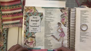 Let's Bible Journal Song of Songs 7:1 (from Lovely Lavender Wishes)