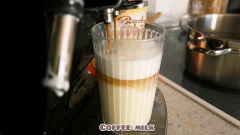 How to make coffee milk.