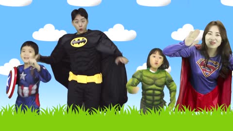 Finger Family Superheros Kids Songs