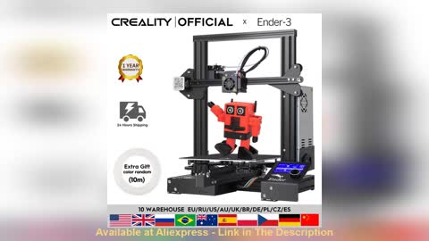 ☑️ CREALITY 3D Printer Ender-3/Ender-3X Upgraded Optional,V-slot Resume Power Failure Printing