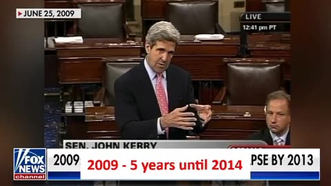 Climate terrorist John Kerry in 2009: “In 5 years we will have the first ice free Arctic summer”