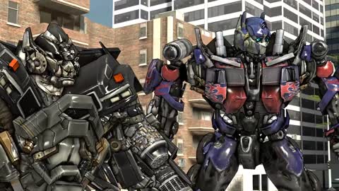 SFM - Optimus Prime vs Shockwave! Transformers Dark Of The Moon Animated Fight Scene!