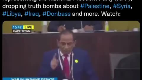 SOUTH AFRICAN MP SPILLS TRUTH ABOUT USA GOV. AND NATO