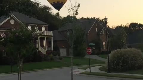 Hot Air Balloon landing