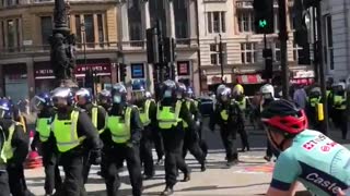 anti Coronavirus lockdown protest in central London 5