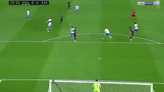 Messi amazing assist to Andre Gomes vs Malaga