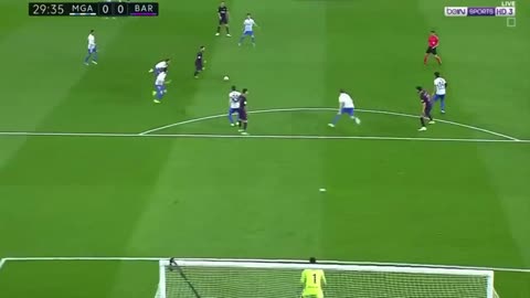 Messi amazing assist to Andre Gomes vs Malaga