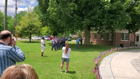 Memorial Day Ceremony in Rockmart, GA by the American Legion Brown-Wright Post 12
