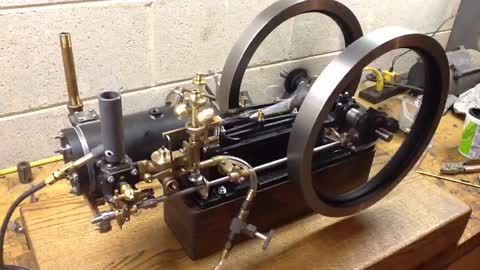 Swan 15HP antique oil field engine, one-sixth scale model