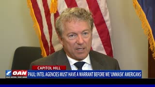Sen. Paul: Intel agencies must have a warrant before we ‘unmask’ Americans