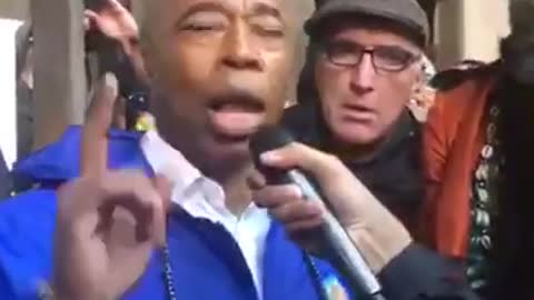 Angry Protesters Confront Mayor-Elect Eric Adams about Vaccine Mandate in NYC