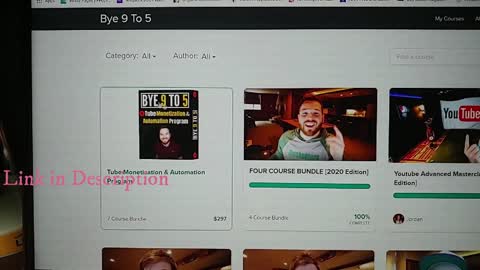 Grow your video marketing journey with Bye 9 to 5 YOUTUBE COURSE