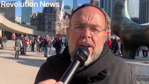 Nathan Phillips Square church service and freedom rally