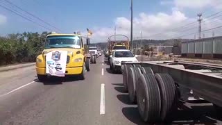 Protesta de camioneros