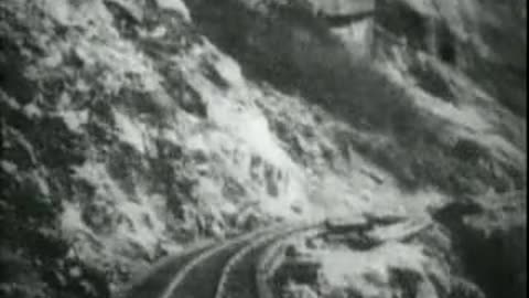 Panoramic View Of The White Pass Railroad (1899 Original Black & White Film)