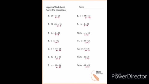 Basic Algebra Questions