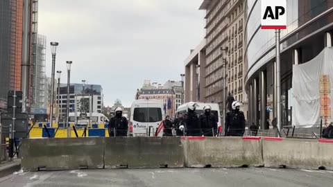 Belgian farmers take to Brussels streets as EU Agriculture Ministers meet